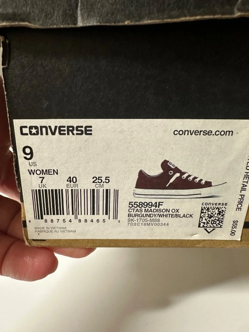 Women’s Converse CTAS MADISON OX size 9